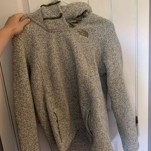 Gray north face hoodie